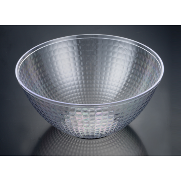 Heat sell transparent round disposable plastic fruit bowl